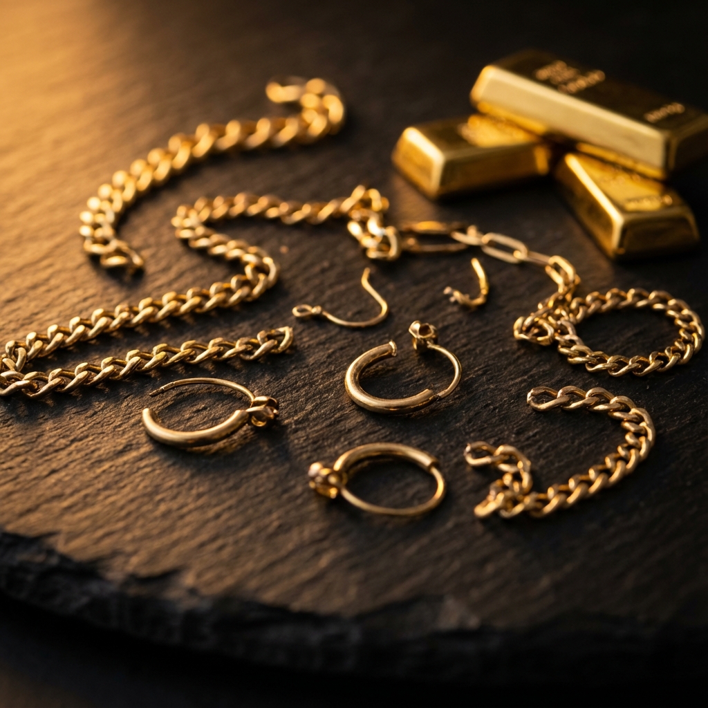 Emas batangan dan perhiasan emas berkualitas